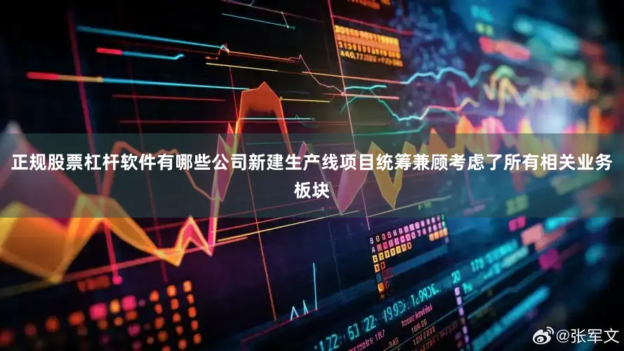 正规股票杠杆软件有哪些公司新建生产线项目统筹兼顾考虑了所有相关业务板块